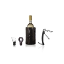 Set de Vinos Clásico (1 enfriador, 1 tapón, 1 descorchador, 1 corta gotas)